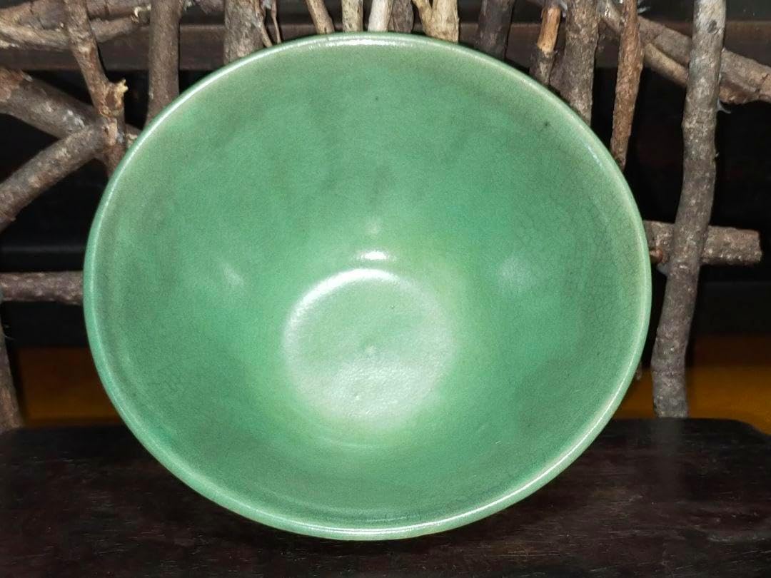 ♥茶碗　緑釉　無銘　桐箱付き　茶道具　骨董　古玩 茶碗 緑釉 無銘 桐箱付き 茶道具 骨董 古玩 2025年最新】Yahoo